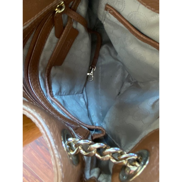 Michael Kors Brown Leather Hobo Satchel - Picture 4 of 10